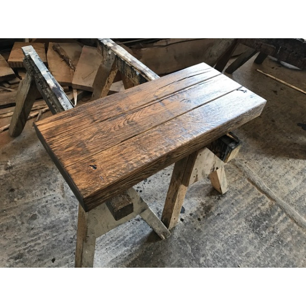 8cm! Altholz-Stil, Used-Look, Industrial, Waschtisch, Tischplatte, Antik, STRUKTUR, Eiche, 120x53x8cm
